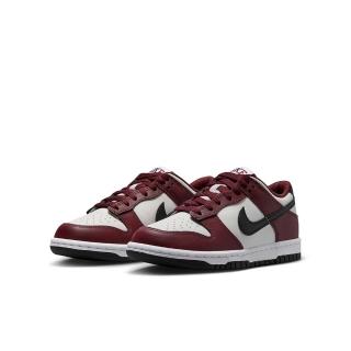 【NIKE 耐吉】休閒鞋 女鞋 大童 運動鞋 DUNK LOW GS 紅白黑 FZ4352-600