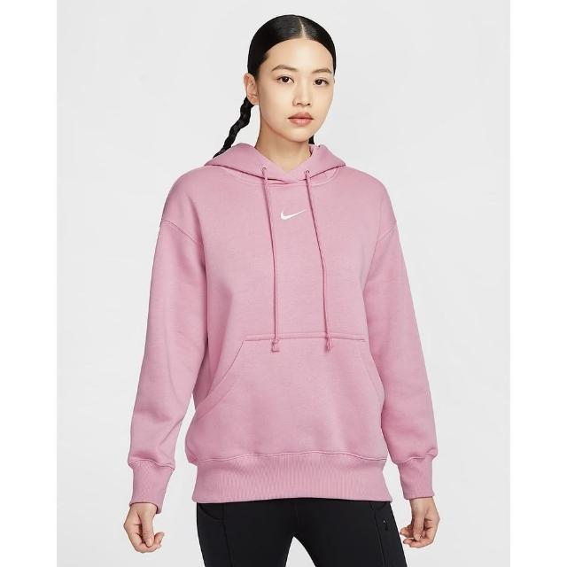 【NIKE 耐吉】連帽上衣 帽T 女款 AS W NSW PHNX FLC OS PO HOODIE 粉紅色(DQ5861699)