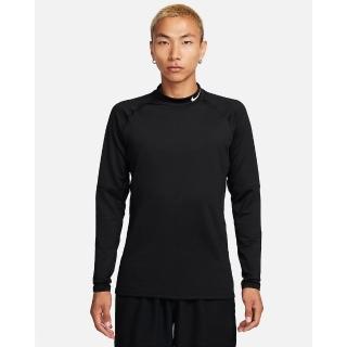 【NIKE 耐吉】Dri-FIT 長袖BASELAYER 跑步上衣 速乾 男款 AS M NP TOP WARM LS MOCK 黑色(FB8516010)