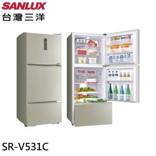 【SANLUX 臺灣三洋】530公升 一級能效變頻三門冰箱(SR-V531C)
