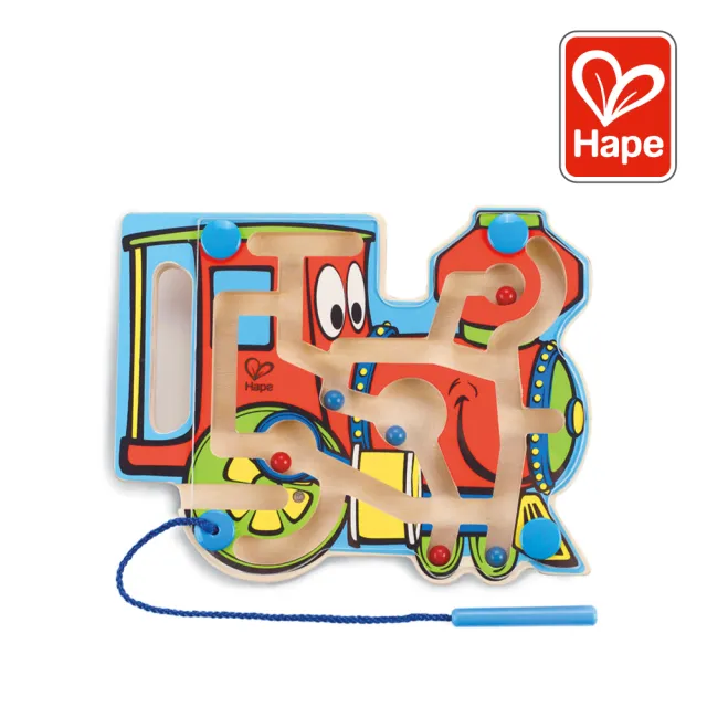 【德國Hape】快樂火車迷宮(火車遊戲/家家酒玩具/木製玩具/木頭玩具)