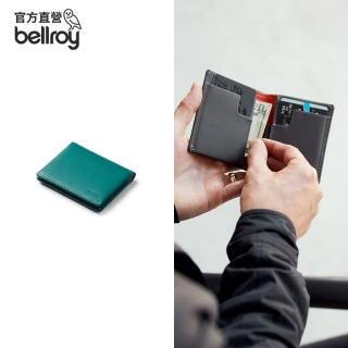 【Bellroy 官方直營】Slim Sleeve 真皮翻蓋鈔票錢包(松石綠)