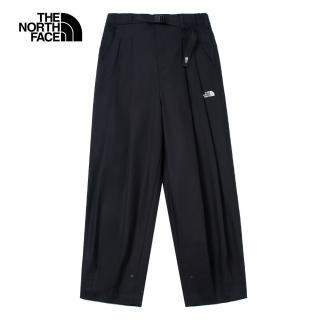 【The North Face 官方旗艦】北面UE女款黑色DWR防潑水休閒長褲｜8EJNJK3