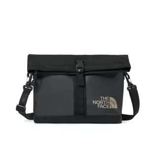 【The North Face 官方旗艦】北面男女款黑色DWR防潑水可調節可拆卸背帶休閒單肩包｜8BK6BIA