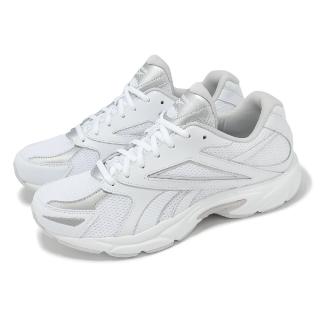 【REEBOK】休閒鞋 Road Prime 男鞋 女鞋 白 銀灰 皮革 拼接 緩衝 情侶鞋(100208663)