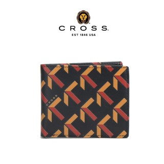 【CROSS】臺灣總經銷 限量2折 頂級小牛皮8卡皮夾 路易系列 全新專櫃展示品(黑色 贈禮盒提袋)