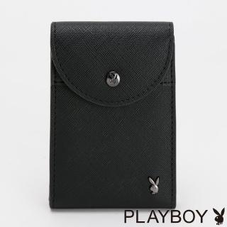 【PLAYBOY】卡片夾 Conquer系列(黑色)