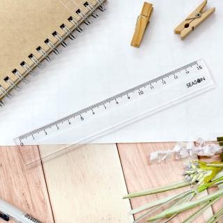 【SEASON 四季紙品禮品】塑膠尺15cm(直尺 CK018-01)