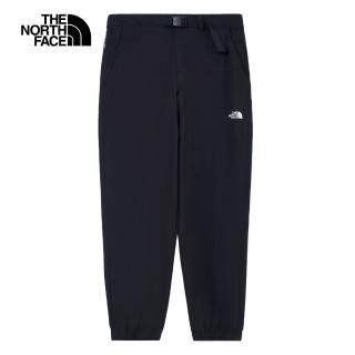 【The North Face 官方旗艦】北面男款黑色吸濕排汗涼感戶外徒步長褲｜8CUBJK3