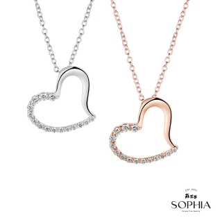 【SOPHIA 蘇菲亞珠寶】9K金 戴瑞莎 鑽石項墜