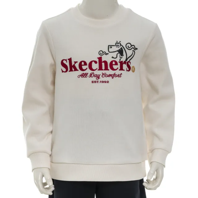 【SKECHERS】男童長袖衛衣(L125B009-01SV)