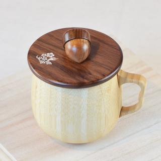 【YU Living 信歐傢居】日本進口 Yumekoubou夢工房 葉花蛇影松果造型杯蓋(深色/蛇年限定.馬克杯.咖啡杯)