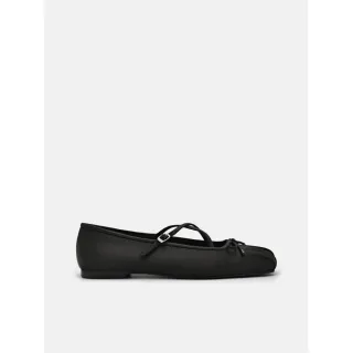 【PEDRO】Nica 緞紋芭蕾平底鞋-黑色(小CK集團品牌 官方直營 新品上市)