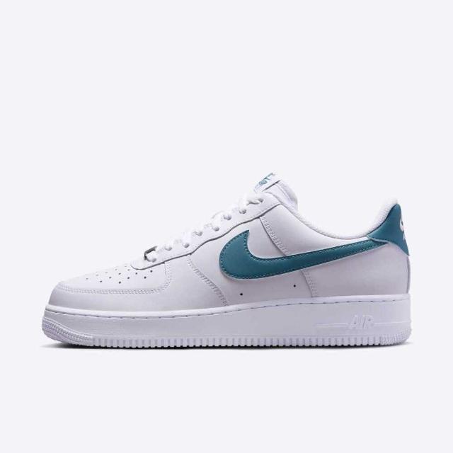 【NIKE 耐吉】Air Force 1 07 男 運動休閒鞋 舒適 穿搭 低筒 白 湖水綠(FJ4146-114)