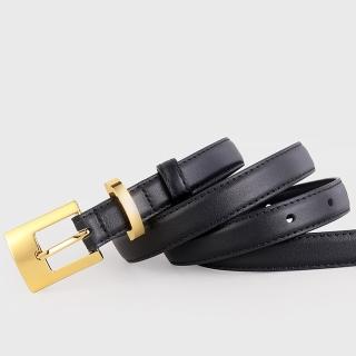 【米蘭精品】現貨+預購 皮帶真皮腰帶(牛皮設計感時尚百搭女配件3色74jp102)