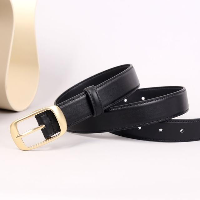 【米蘭精品】現貨+預購 皮帶真皮腰帶(牛皮百搭顯瘦女配件3色74jp47)