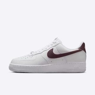 【NIKE 耐吉】Air Force 1 07 男 運動休閒鞋 舒適 穿搭 低筒 白 酒紅(FJ4146-112)
