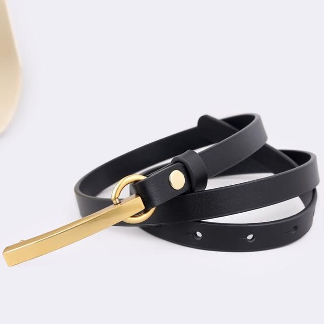 【米蘭精品】現貨+預購 皮帶真皮腰帶(牛皮復古高級感女配件3色74jp44)