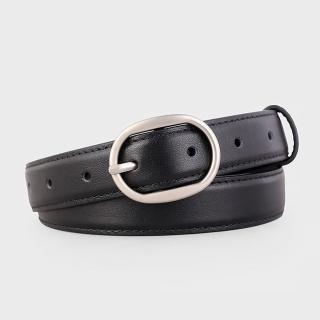 【米蘭精品】現貨+預購 100%真皮皮帶牛皮腰帶手工窄版細皮帶女牛仔褲休閒褲長褲(簡約通勤女配件3色74jp35)