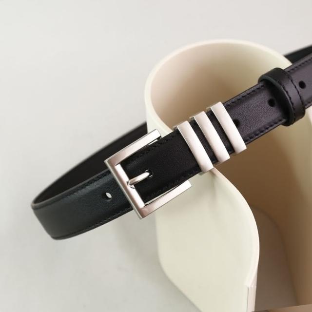 【米蘭精品】現貨+預購 皮帶真皮腰帶(牛皮顯瘦簡約百搭女配件3色74jp23)