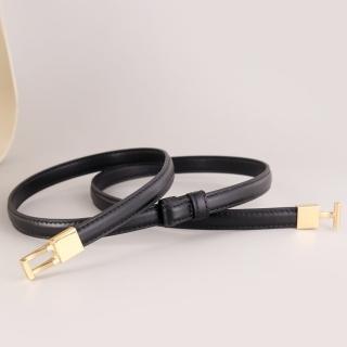 【米蘭精品】現貨+預購 100%真皮皮帶牛皮腰帶手工窄版細皮帶女牛仔褲休閒褲長褲(復古簡約百搭3色74jp22)