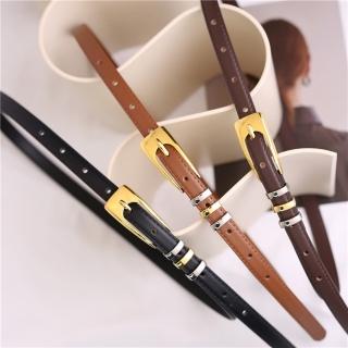 【米蘭精品】現貨+預購 皮帶真皮腰帶(牛皮高階感收腰百搭女配件3色74jp115)