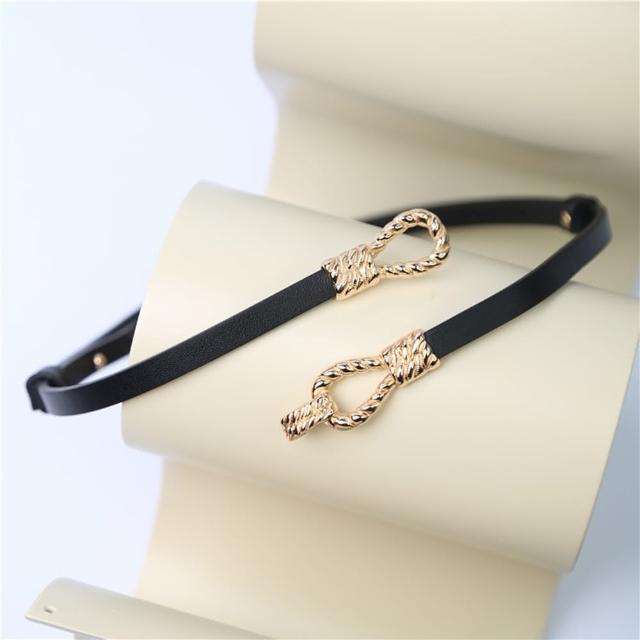 【米蘭精品】現貨+預購 皮帶真皮腰帶(牛皮伸縮時尚復古女配件3色74jp107)