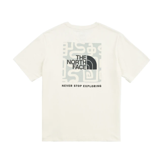 The North Face TNF 北臉 北面 休閒 純棉印花短袖T恤 U YOTS SS RLX TEE - AP 男 女 米白(NF0A8CFUQLI)