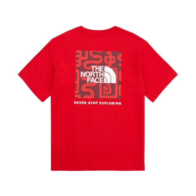 The North Face TNF 北臉 北面 休閒 純棉印花短袖T恤 U YOTS SS RLX TEE - AP 男 女 紅(NF0A8CFU682)