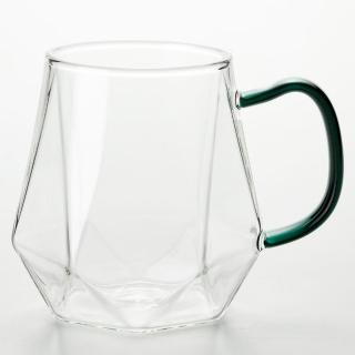 【NITORI 宜得利家居】耐熱玻璃馬克杯 330mL GR TY410(耐熱玻璃 玻璃 馬克杯)
