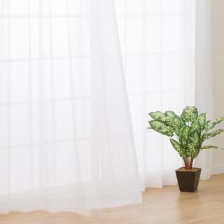 【NITORI 宜得利家居】防黴 蕾絲窗簾 RL043 100×133×1(防黴 蕾絲窗簾 窗簾 RL043)