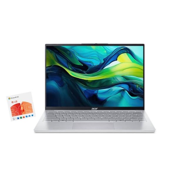 【Acer 宏碁】微軟M365組★14吋Ultra 5 輕薄AI筆電(Swift Lite/SFL14-54M-59CP/Ultra 5-115U/16G/512G/W11)
