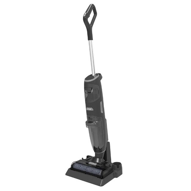 G-PLUS 拓勤 GP-V001W 直立式吸塵器，黑色系設計，中國製造，有線操作，配備可洗式集塵筒及 HEPA 濾網，支援乾濕兩用清潔。清水箱容量 600ml、汙水箱 550ml，尺寸 250x285x1170 mm，重量僅 3.9kg，電壓 110V，充電 5.5 小時，電池標準模式 45 分鐘、強力模式 40 分鐘，享 1 年保固及 BSMI R33F86 認證。適合日常家居清潔，高效集塵，提升生活品質。