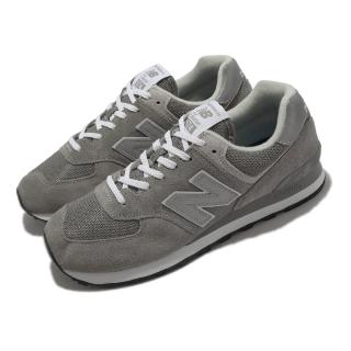 【NEW BALANCE】休閒鞋 574 男鞋 女鞋 情侶鞋 元祖灰 銀 反光 NB 復古 經典 麂皮(ML574EVG-D)