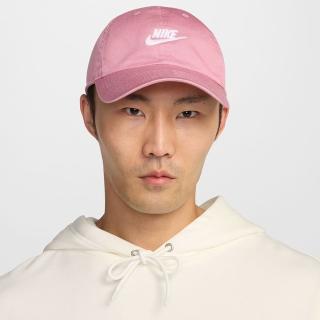 【NIKE 耐吉】帽子 運動帽 棒球帽 遮陽帽 U NK CLUB CAP U CB FUT WSH L 粉 FB5368-699