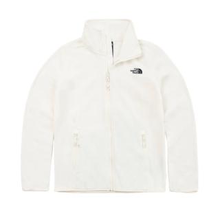 【The North Face】TNF 北臉 北面 休閒 舒適保暖抓絨外套W 100 GLACIER FZ-AP 女 白(NF0A8DFE4HP)