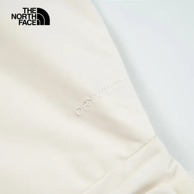 【The North Face】TNF 北臉 北面 休閒 DryVent防水透氣衝鋒衣W REIGN ON JACKET-AP 女 米白(NF0A8DGKROU)