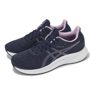 【asics 亞瑟士】慢跑鞋 Patriot 13 女鞋 藍 紫 透氣 緩衝 運動鞋 亞瑟士(1012B312412)