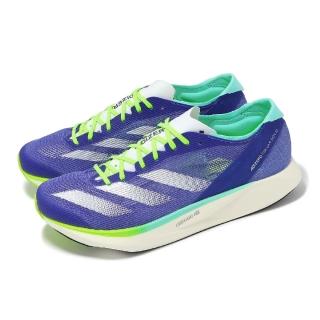 【adidas 愛迪達】競速跑鞋 Adizero Takumi Sen 10 男鞋 藍 雙層緩震中底 推進 運動鞋(IF1211)