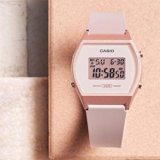【CASIO 卡西歐】乾燥玫瑰色女錶 電子錶 畢業禮物 送禮(LW-204-4A)