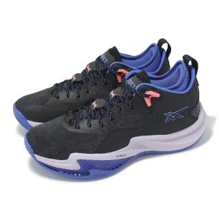 【asics 亞瑟士】籃球鞋 Nova Surge Low 2 男鞋 黑 紫 緩衝 回彈 穩定 運動鞋 亞瑟士(1061A051001)