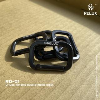 RD-01 D型掛扣-消光黑5入組(優質鋁合金消光打磨 有型機能輕便好攜帶)