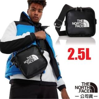【The North Face】2.5L 大Logo多功能日用防水耐磨單肩斜揹包.側揹包(3VWS-53R 宇宙黑)