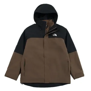 【The North Face】TNF 透氣抓絨內裡連帽三合一外套 M SANGRO FLEECE TRICLIMATE-AP 男 棕(NF0A89ZP5EX)