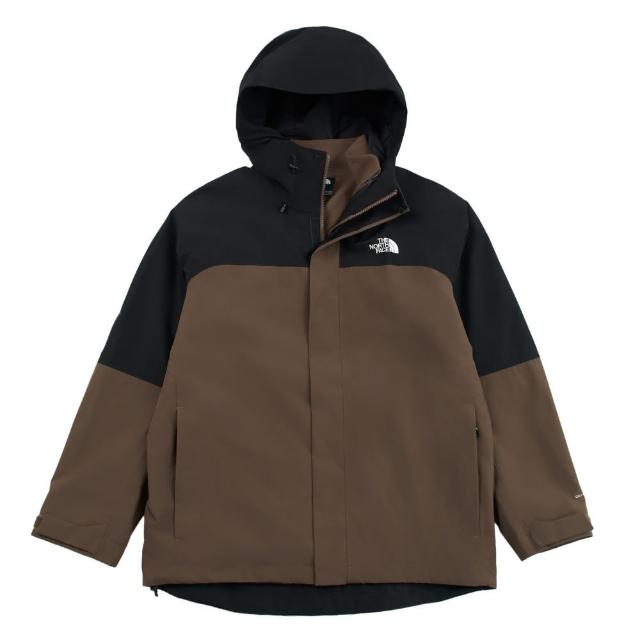 【The North Face】TNF 透氣抓絨內裡連帽三合一外套 M SANGRO FLEECE TRICLIMATE-AP 男 棕(NF0A89ZP5EX)