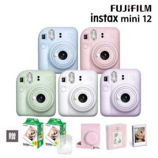 【FUJIFILM 富士】instax mini 12 拍立得相機 原廠公司貨(送皮套40張底片組合)