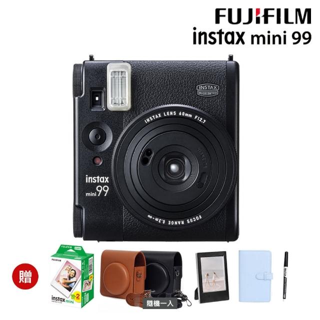【FUJIFILM 富士】instax mini 99 拍立得相機 原廠公司貨(送皮套20張底片組合)