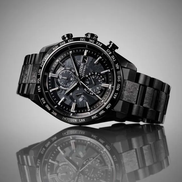 【CITIZEN 星辰】GENTS HAKUTO-R限定 光動能 電波 鈦 計時 男錶 石英錶 手錶 送禮 禮物(AT8287-62E)
