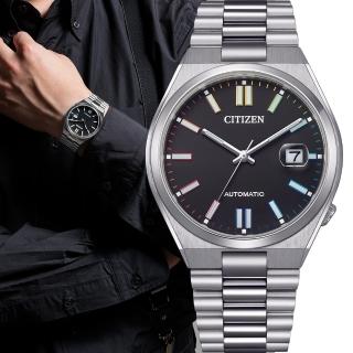 【CITIZEN 星辰】Mechanical系列 TSUYOSA 復古機械錶 男錶 手錶-40mm黑(NJ0151-53E)