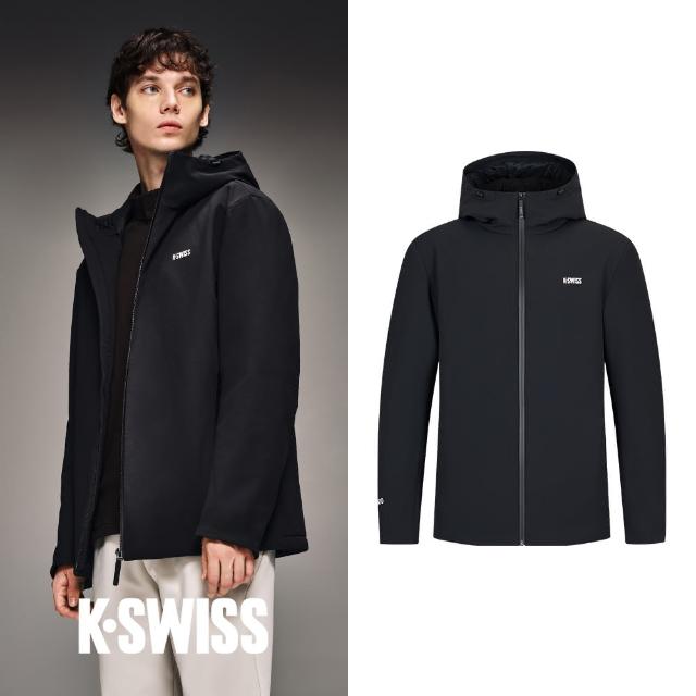 【K-SWISS】羽絨外套-專業運動系列 Down Jacket-男-正黑色